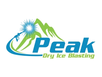 Peak Dry Ice Blasting logo design by ruki