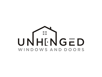 Unhinged windows and doors logo design by checx