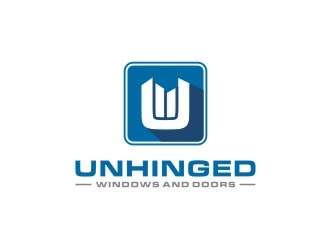 Unhinged windows and doors logo design by bricton
