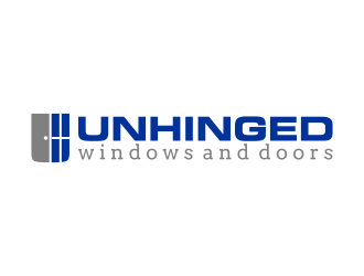 Unhinged windows and doors logo design by rykos