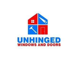 Unhinged windows and doors logo design by b3no