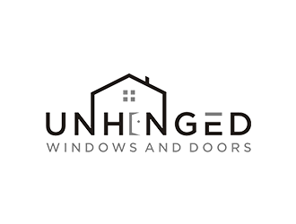 Unhinged windows and doors logo design by checx