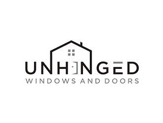 Unhinged windows and doors logo design by checx