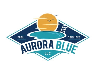 Aurora Blue, LLC logo design by REDCROW