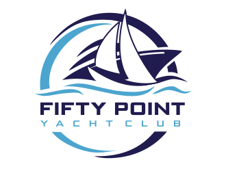 Fifty Point Yacht Club logo design by aldesign