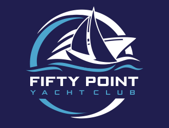 Fifty Point Yacht Club logo design by aldesign