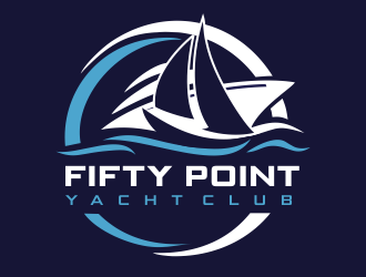 Fifty Point Yacht Club logo design by aldesign