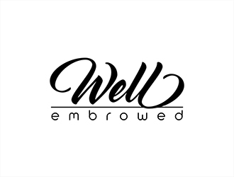 Well Embrowed logo design by hole