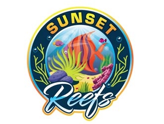 Sunset Reefs logo design by shere