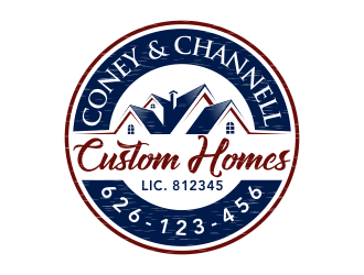 Coney and Channell custom homes  logo design by pakNton
