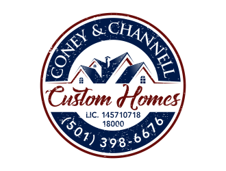 Coney and Channell custom homes  logo design by pakNton