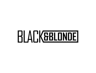 Black and Blonde logo design by hole