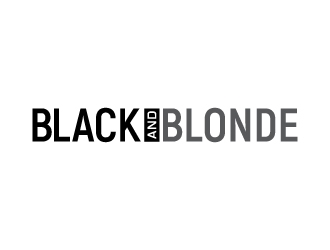 Black and Blonde logo design by jpdesigner