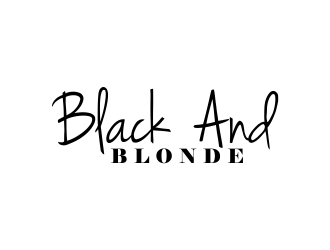 Black and Blonde logo design by akhi