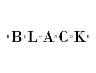 Black and Blonde logo design by zakdesign700