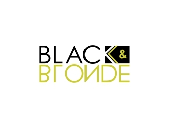 Black and Blonde logo design by lj.creative