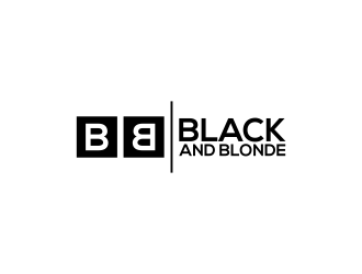 Black and Blonde logo design by ubai popi