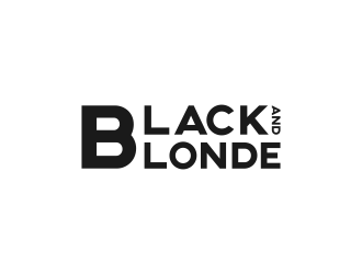 Black and Blonde logo design by ubai popi
