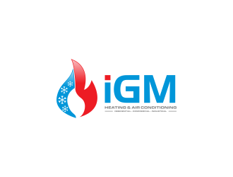 IGM Heating & Air Conditioning logo design by kaylee