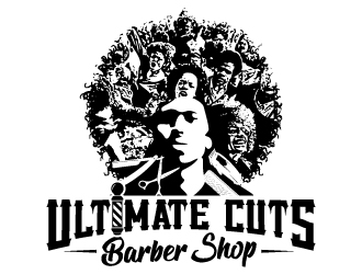 Ultimate Cuts Barber Shop  logo design by jaize