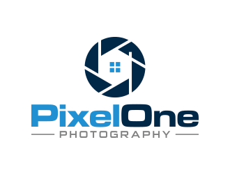 Pixel One Photography logo design by lexipej