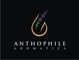 A N T H O P H I L E Aromatics  logo design by Franky.