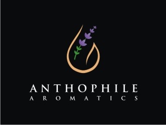 A N T H O P H I L E Aromatics  logo design by Franky.