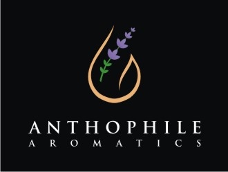 A N T H O P H I L E Aromatics  logo design by Franky.