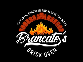 Brancatos Brick Oven Pizza logo design by madjuberkarya