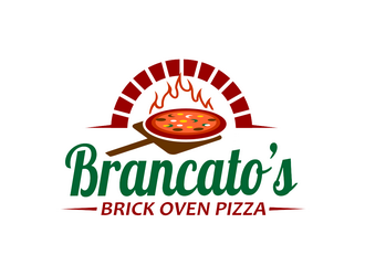 Brancatos Brick Oven Pizza logo design by haze