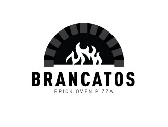 Brancatos Brick Oven Pizza logo design by emberdezign