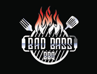 Bad Bass BBQ logo design by LucidSketch