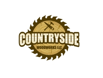 Countryside Woodworks LLC logo design by b3no