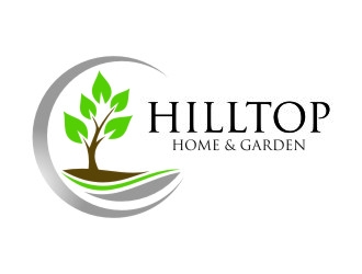 Hilltop Home & Garden logo design by jetzu