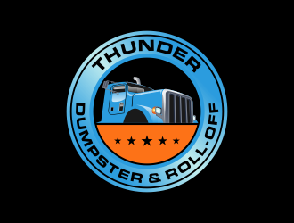 Thunder Dumpster & Roll-off logo design by Kruger