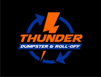 Thunder Dumpster & Roll-off logo design by haze