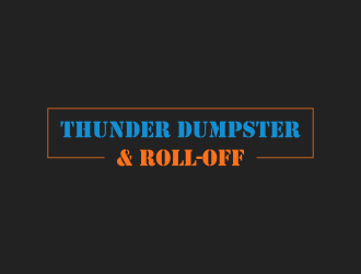 Thunder Dumpster & Roll-off logo design by haidar