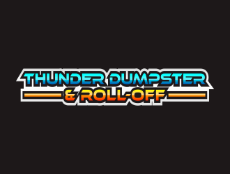 Thunder Dumpster & Roll-off logo design by hidro