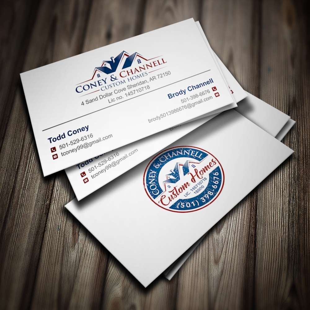 Coney and Channell custom homes  logo design by Kindo