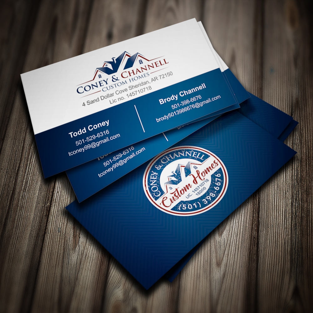 Coney and Channell custom homes  logo design by Kindo