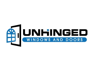 Unhinged windows and doors logo design by jaize