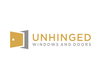Unhinged windows and doors logo design by sokha