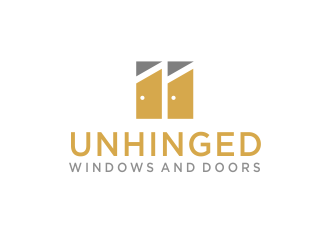 Unhinged windows and doors logo design by sokha