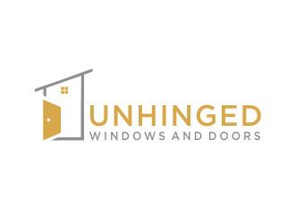 Unhinged windows and doors logo design by sokha