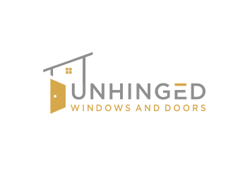 Unhinged windows and doors logo design by sokha