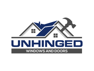 Unhinged windows and doors logo design by ingepro