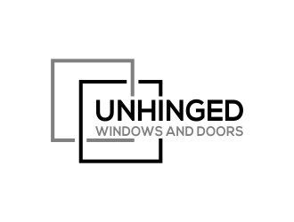 Unhinged windows and doors logo design by done