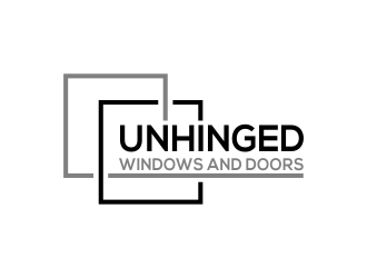 Unhinged windows and doors logo design by done