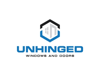 Unhinged windows and doors logo design by zakdesign700