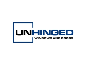 Unhinged windows and doors logo design by excelentlogo
